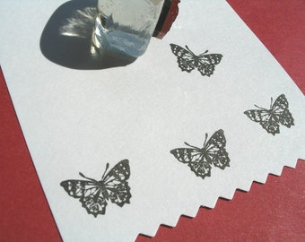 Tiny Butterfly Rubber Stamp 16mm, Insect Stamp - Handmade by Blossom Stamps