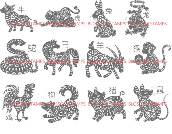Year of the Horse 2026 Custom Chinese Zodiac Animals Rubber Stamps  display picture 1