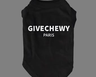 GIVECHEWY Paris Dog Shirt – Designer-Inspired Tee for Small Dogs – Luxury Dog Clothes for Teacup & Medium Breeds – Milo’s Paws