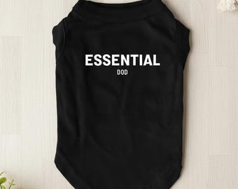 Essential Dog Shirt – Minimalist Streetwear Tee for Teacup, Small, Medium Dogs – Cotton Blend Pet Shirt – Trendy Luxury Dog Clothes