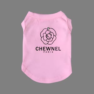 Chewnel, Luxury Dog Clothes, Funny Designer Dog Shirts for Small to Medium Sized Dogs, Teacup Dog Sweater, Trendy Dog Apparel