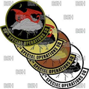 File di immagini vettoriali della patch del 34th Special Operations Squadron (Hurlburt Field) (formati .ai, .pdf e .svg) più raster (.png e .jpg)