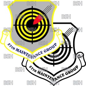 Fichiers d'image vectorielle de correctif du 57e groupe de maintenance (Nellis AFB) (formats .ai, .pdf et .svg) plus rasters (.png et .jpg)