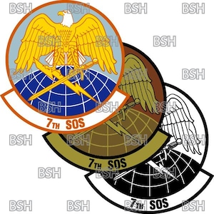 Arquivos de imagem de vetor de patch do 7º Esquadrão de Operações Especiais (RAF Mildenhall) (formatos .ai, .pdf e .svg) mais rasters (.png e .jpg)