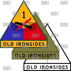 1st AD Patch vectorafbeeldingsbestanden (.ai-, .pdf- en .svg-indelingen) plus rasters (.png en .jpg)