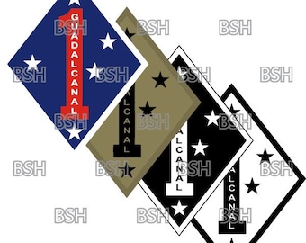 1st Marine Division Insignia Vector Image Files (.ai, .pdf, & .svg Formats) plus Rasters (.png and .jpg)
