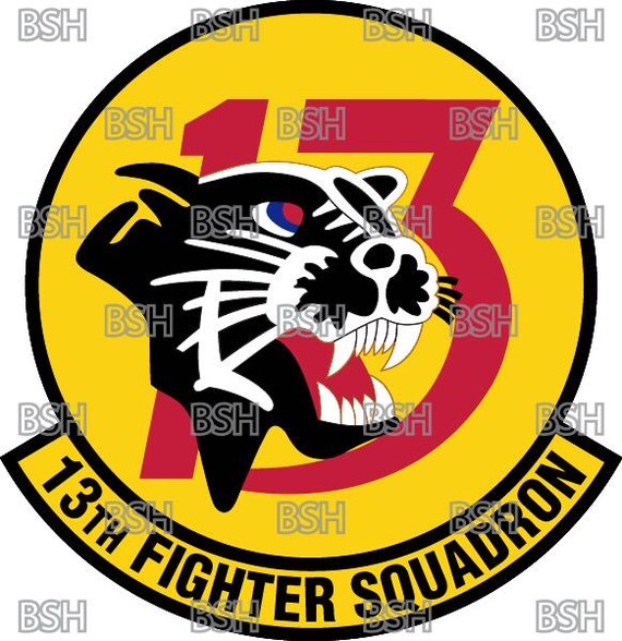 13th Fighter Generation SS 刺繍パッチ 13th Fighter Squadron (misawa AB) Patch Vector Image Files (.ai