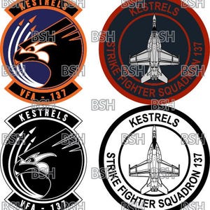VFA-137 Patch (NAS Lemoore) Vektor-Bilddateien (.ai, .pdf, & .svg Formate) plus Raster (.png und .jpg)