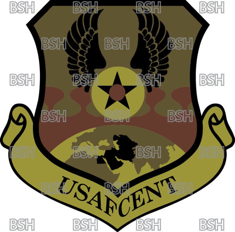 Air Forces Central Shield Vector Image Files (.ai, .pdf, & .svg Formats ...