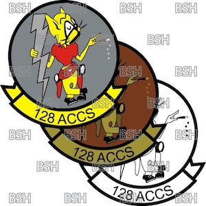 128:e ACCS (Georgia ANG) Patch Vektorbildfiler (.ai, .pdf och .svg-format) plus raster (.png och .jpg)