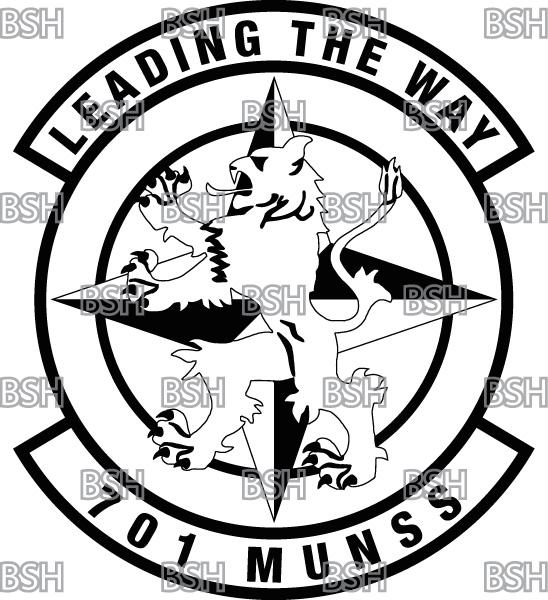 701st Munitions Support Squadron (kleine Brogel) Patch Vector Image ...