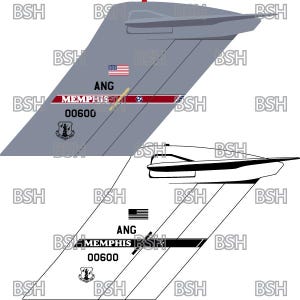 C-17 Tail Flash (Tennessee ANG) vectorafbeeldingsbestanden (.ai-, .pdf- en .svg-indelingen) plus rasters (.png en .jpg)