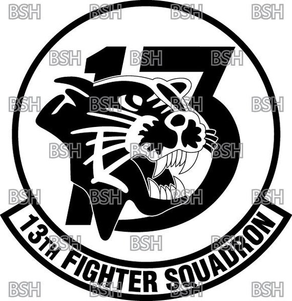 13th Fighter Generation SS 刺繍パッチ 13th Fighter Squadron (misawa AB) Patch Vector Image Files (.ai