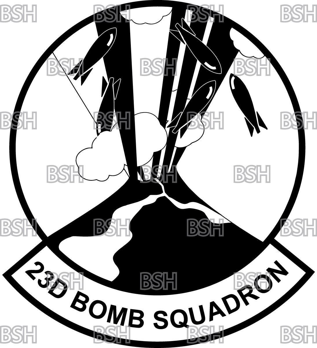 第 23 爆撃飛行隊 (マイノット空軍基地) パッチ ベクター イメージ