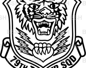 79th Fighter Squadron (shaw AFB) Patch Vector Image Files (.ai