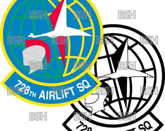 728th Airlift Squadron (McChord AFB) Patch Vector Image Files (.ai, .pdf, & .svg Formats) plus Rasters (.png and .jpg)