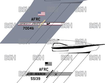 Archivos de imágenes vectoriales (formatos .ai, .pdf y .svg) más rásteres (.png y .jpg) del destello de cola del C-17 (base de la fuerza aérea Wright-Patterson)