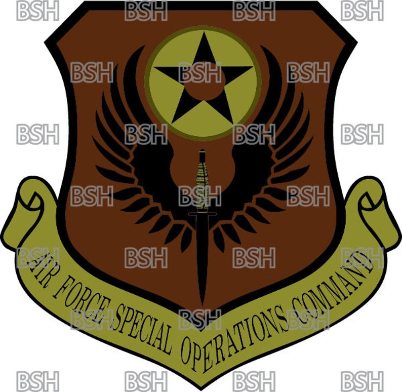 AFSOC Shield Vector Image Files (.ai, .pdf, & .svg Formats) Plus ...