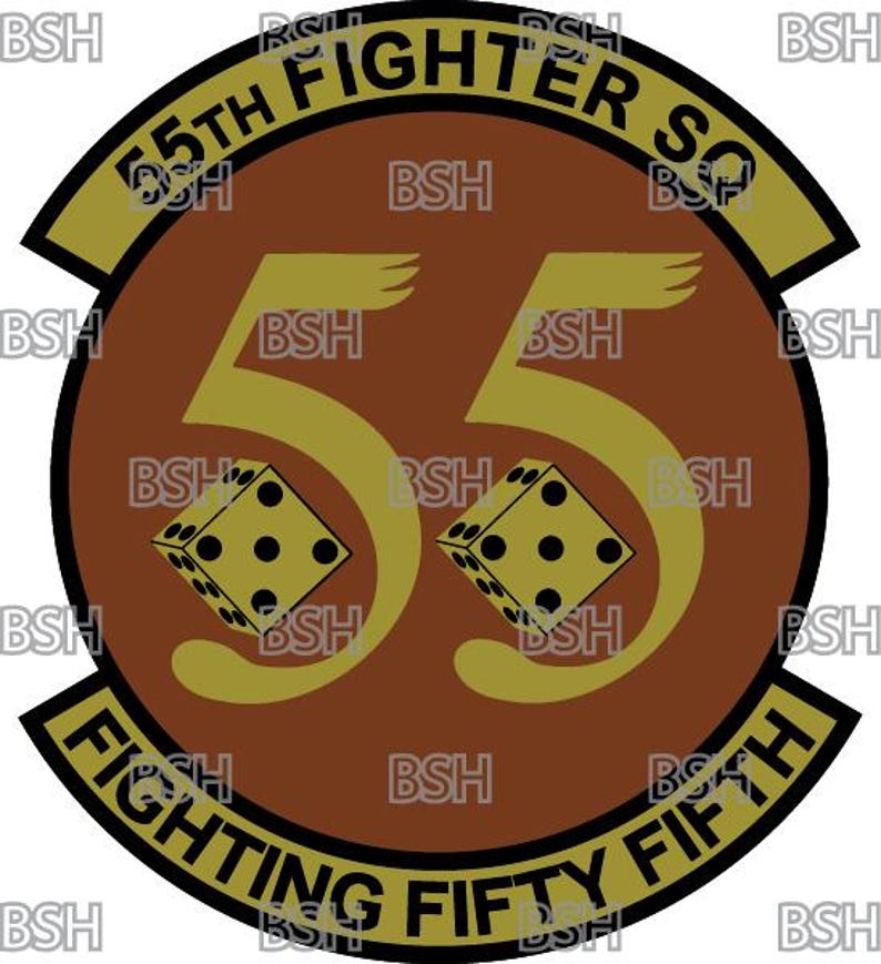 55th Fighter Squadron (shaw AFB) Patch Vector Image Files (.ai, .pdf ...