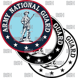 Arquivos de imagem vetorial do selo da Guarda Nacional do Exército (formatos .ai, .pdf e .svg), além de rasters (.png e .jpg)
