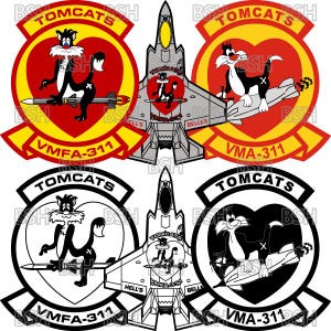 VMFA-311 Patch (MCAS Miramar) Vector Image Files (.ai, .pdf, & .svg Formats) plus Rasters (.png and .jpg)