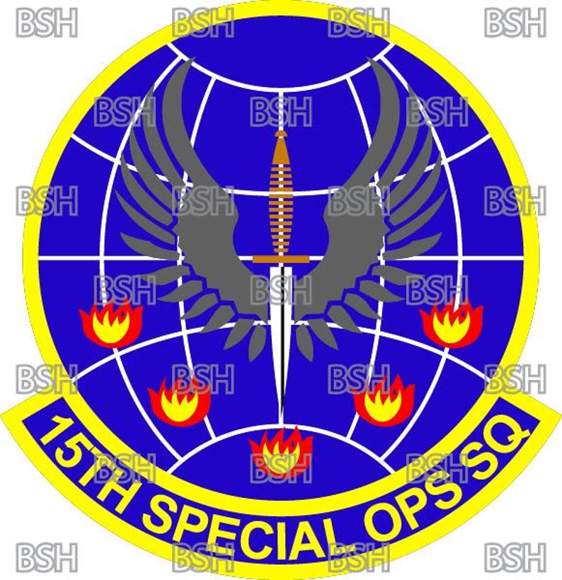 15th Special Operations Squadron (hurlburt Field) Patch Vector Image ...