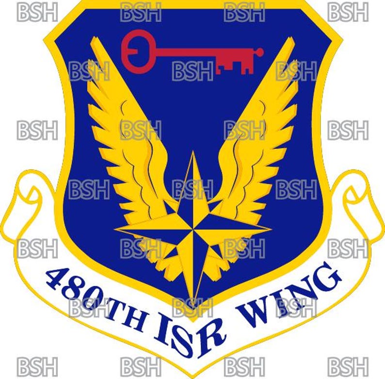 480th ISR Wing (JB Langley-eustis) Patch Vector Image Files (.ai, .pdf ...