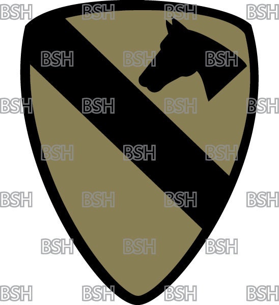 1st Cavalry Division Patch Vector Image Files (.ai, .pdf, & .svg ...