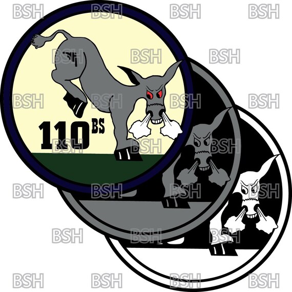 110th Bomb Squadron (missouri ANG) Patch Vector Image Files