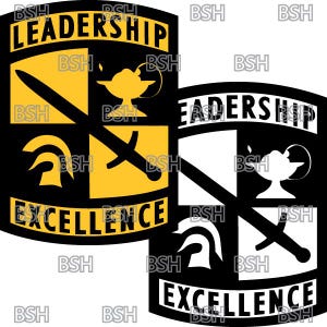 Army ROTC Emblem Vector Image Files (.ai, .pdf, & .svg Formats) plus Rasters (.png and .jpg)