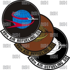 99th Air Retanking Staffel (MacDill AFB) Aufnäher Vektor-Bilddateien (.ai, .pdf, & .svg Formate) plus Raster (.png und .jpg)