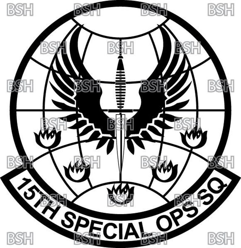 15th Special Operations Squadron (hurlburt Field) Patch Vector Image ...