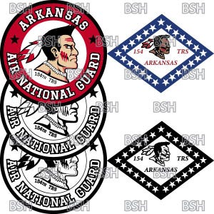 Fichiers d'image vectorielle de correctif du 154e Escadron d'entraînement (Arkansas ANG) (formats .ai, .pdf et .svg) plus rasters (.png et .jpg)