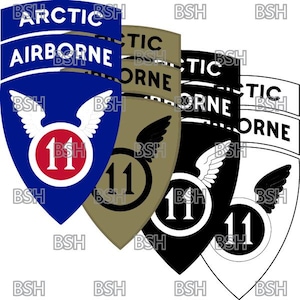 US Army 11th Airborne Division Patch SVG, PNG, Ai and Jpeg