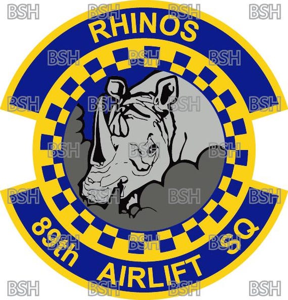 89th Airlift Squadron (wright-patterson AFB) Patch Vector Image