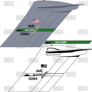 C-17 Tail Flash (McChord AFB) Vector Image Files (.ai, .pdf, & .svg Formats) plus Rasters (.png and .jpg)
