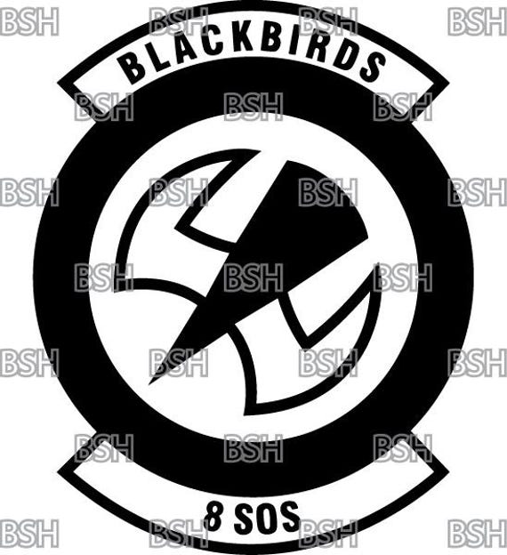 VIII Squadron  Air Force パッチ（超希少品） 8th Special Operations Squadron (hurlburt Field) Patch Vector