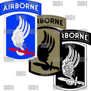 Fichiers d'image vectorielle de l'écusson de la 173e brigade aéroportée (formats .ai, .pdf et .svg) plus rasters (.png et .jpg)