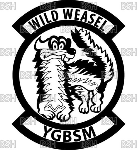 Wild Weasel YGBSM Patch Vector Image Files (.ai, .pdf, & .svg