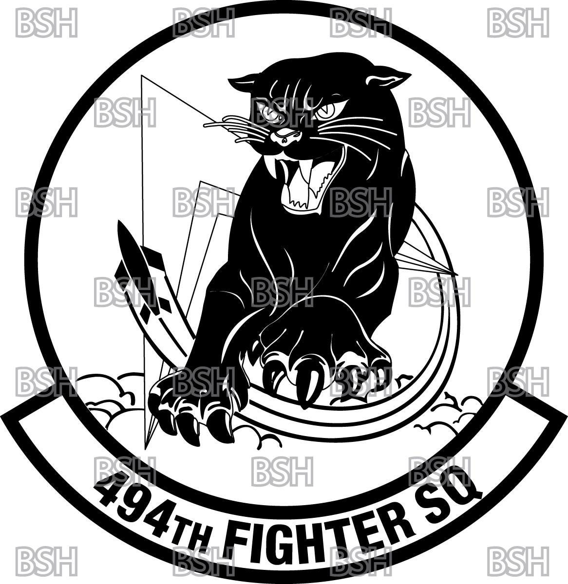 494th Fighter Squadron RAF Lakenheath Patch Vector Image Files ai 