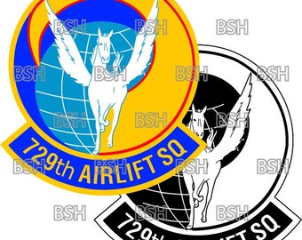 729th Airlift Squadron (March ARB) Patch Vector Image Files (.ai, .pdf, & .svg Formats) plus Rasters (.png and .jpg)