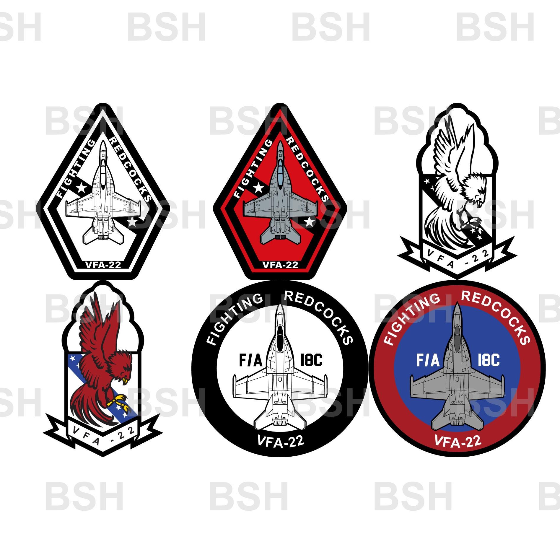VFA-22 (NAS Lemoore) Patch Vector Image Files (.ai, .pdf, & .svg