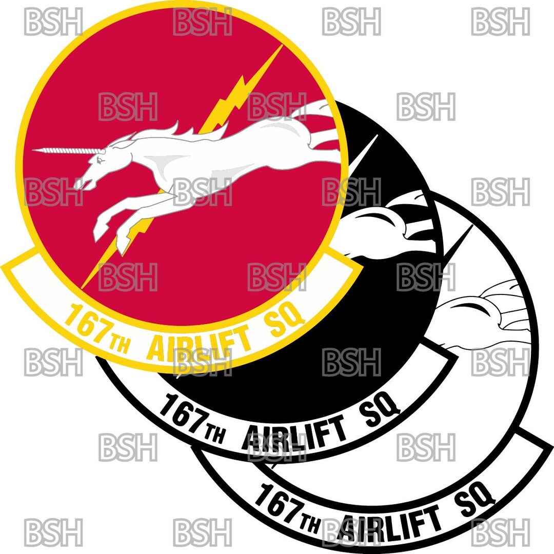 167th Airlift Squadron (west Virginia ANG) Patch Vector Image Files ...