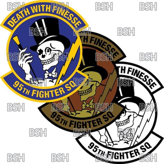 95th Fighter Squadron (tyndall AFB) Patch Vector Image Files (.ai