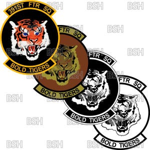 Archivos de imágenes vectoriales del parche del 391.º Escuadrón de Cazas (Base Aérea Mountain Home) (formatos .ai, .pdf y .svg) más rásteres (.png y .jpg)