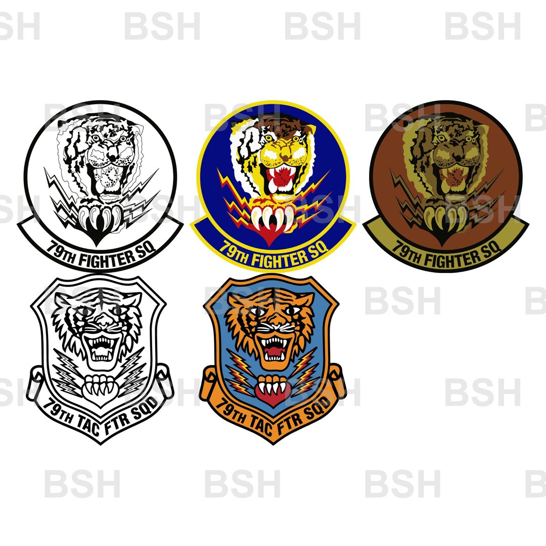 79th Fighter Squadron (shaw AFB) Patch Vector Image Files (.ai