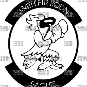 334th Fighter Squadron (seymour-johnson AFB) Patch Vector Image Files ...