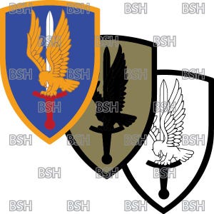 Fichiers d'images vectorielles d'insignes de la 1re brigade d'aviation (formats .ai, .pdf et .svg) plus rasters (.png et .jpg)