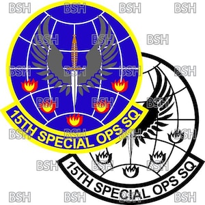 File di immagini vettoriali della patch del 15th Special Operations Squadron (Hurlburt Field) (formati .ai, .pdf e .svg) più raster (.png e .jpg)
