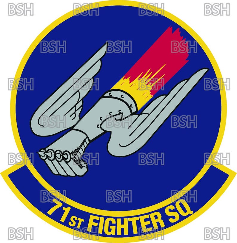 71st Fighter Squadron (langley AFB) Patch Vector Image Files (.ai, .pdf ...